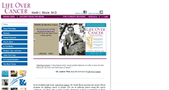 Desktop Screenshot of lifeovercancer.com