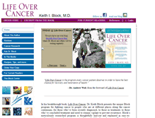 Tablet Screenshot of lifeovercancer.com